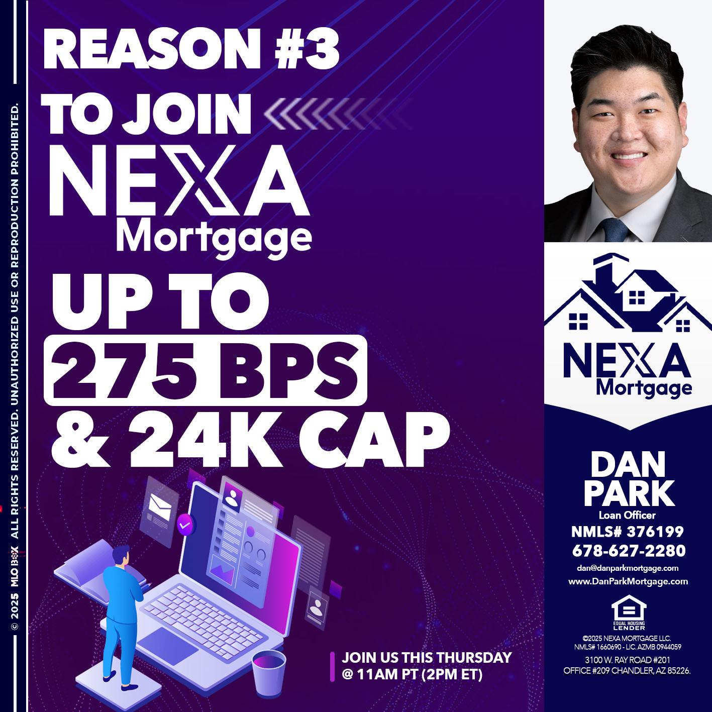 REASON 3 - Dan Park -Mortgage Loan Originator