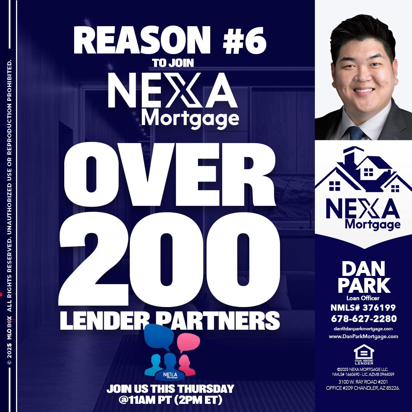 REASON 6 - Dan Park -Mortgage Loan Originator