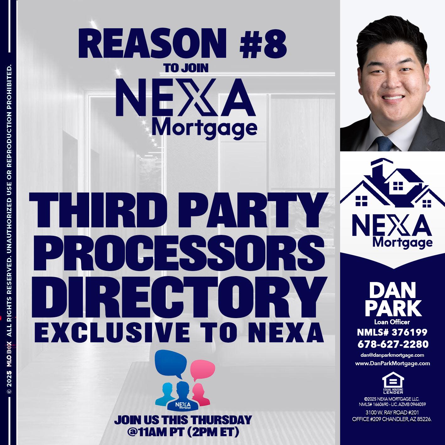 REASON 8 - Dan Park -Mortgage Loan Originator