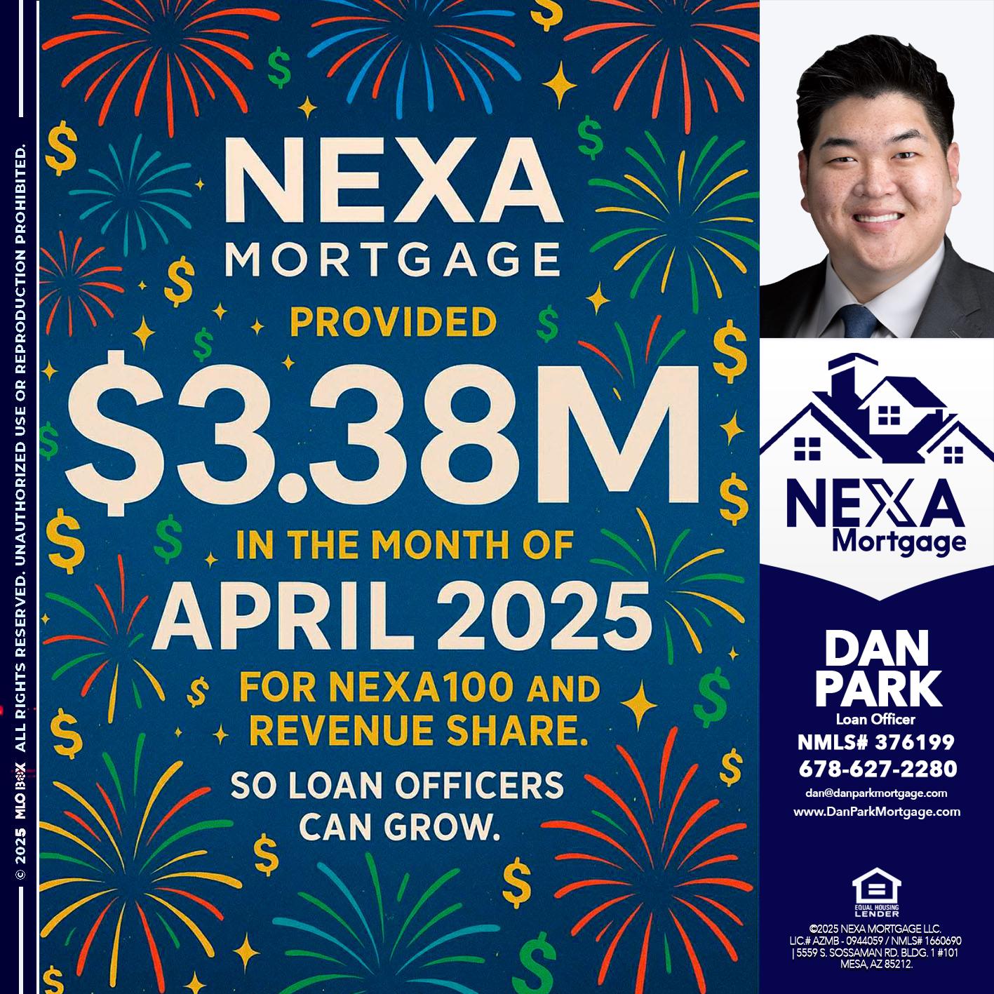 $3.38M - Dan Park -Mortgage Loan Originator