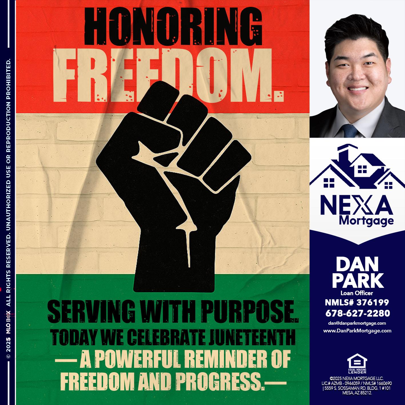 HONORING FREEDOM - Dan Park -Mortgage Loan Originator