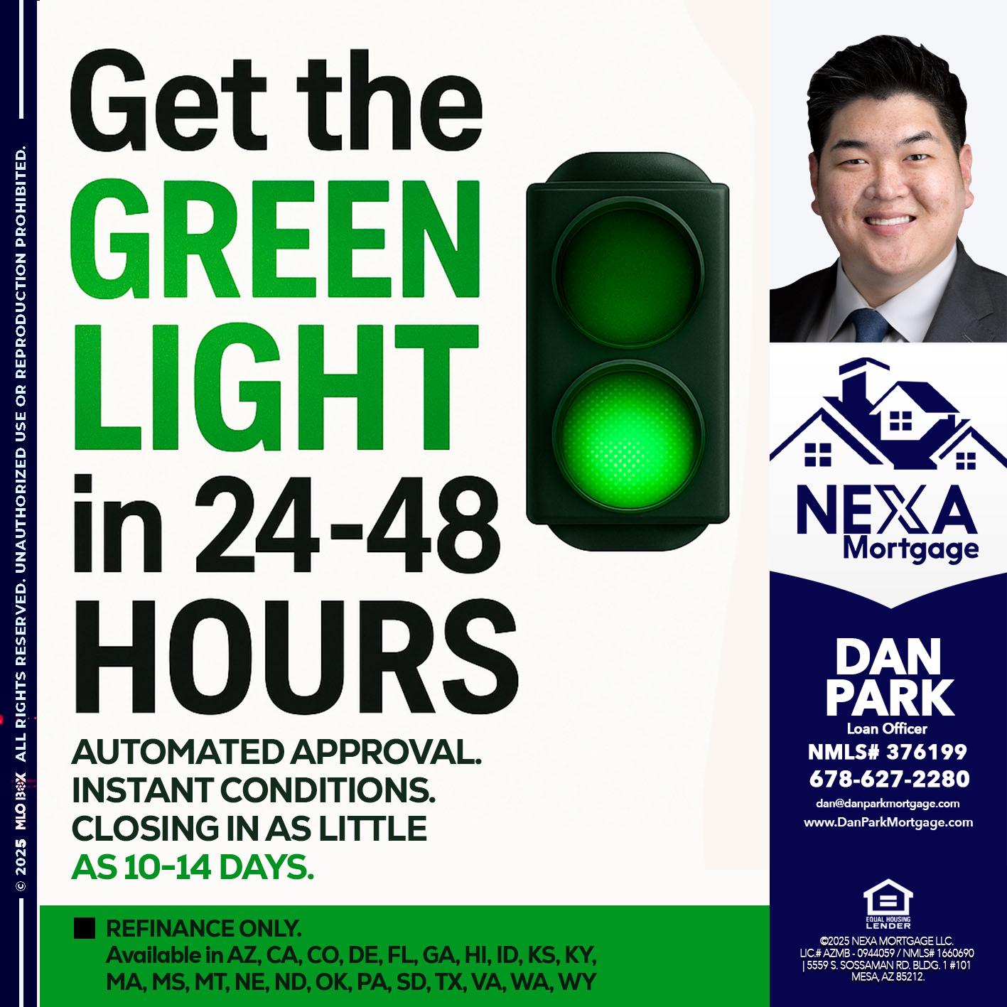 GET THE GREEN LIGHT - Dan Park -Mortgage Loan Originator
