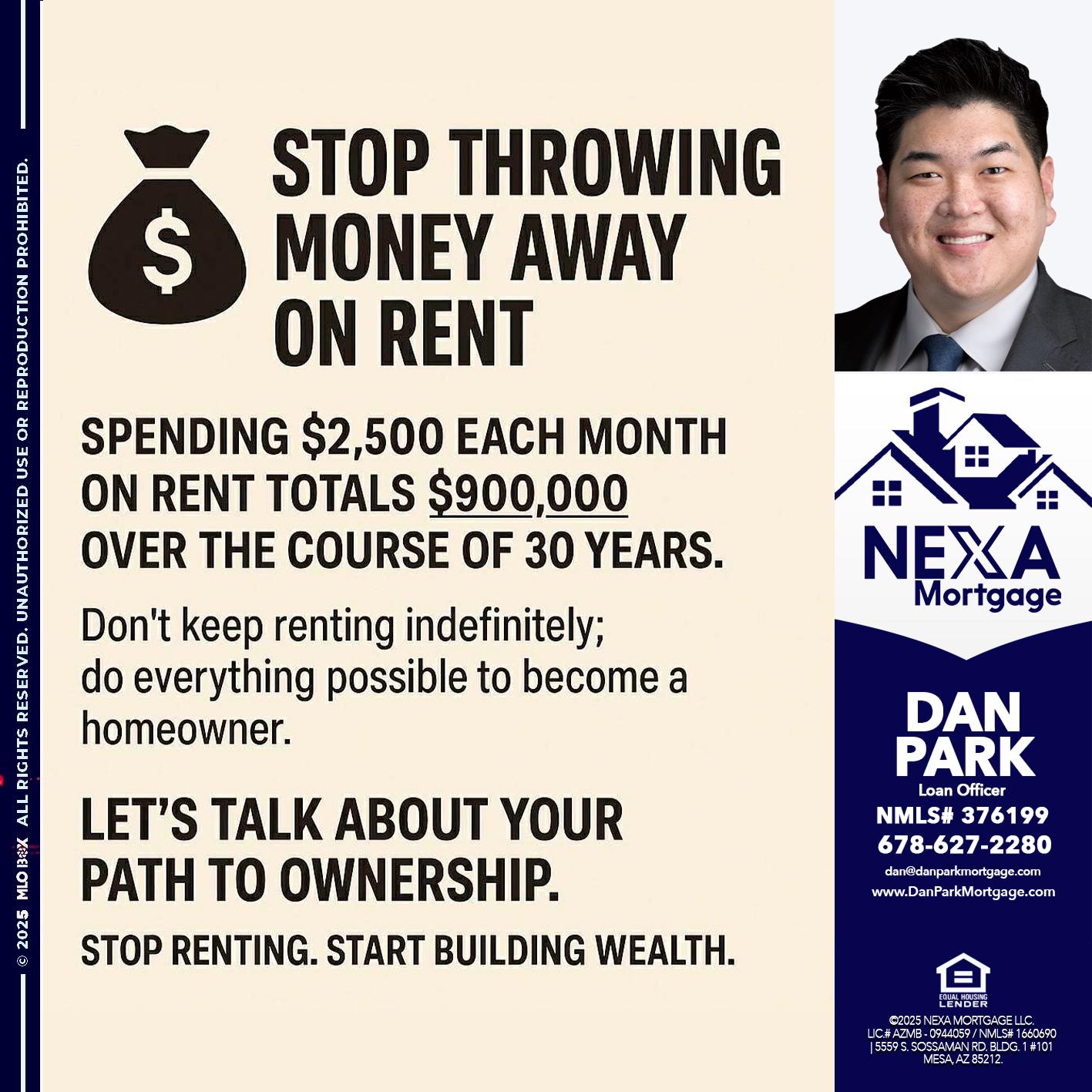 STOP THROWING - Dan Park -Mortgage Loan Originator