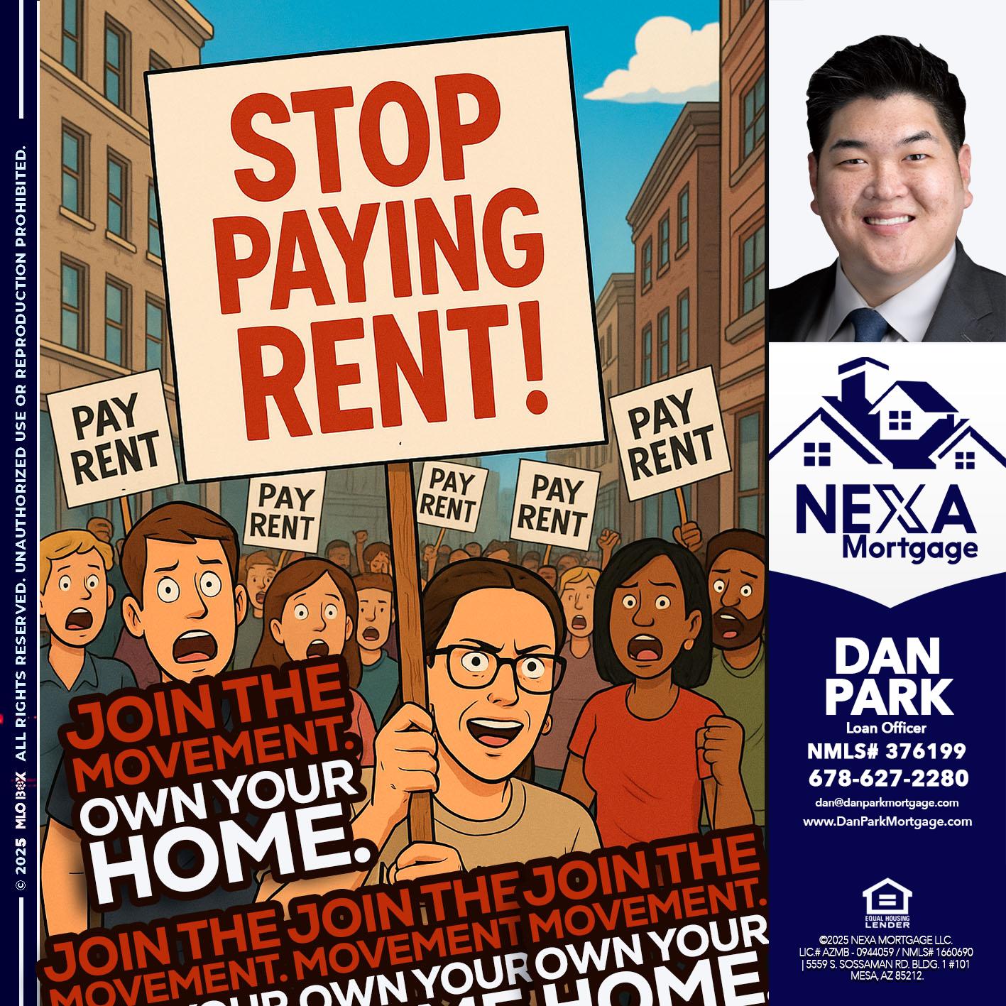 stop paying rent - Dan Park -Mortgage Loan Originator