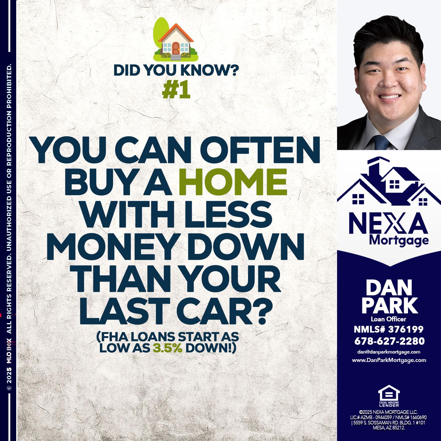 DID YOU KNOW #1 - Dan Park -Mortgage Loan Originator