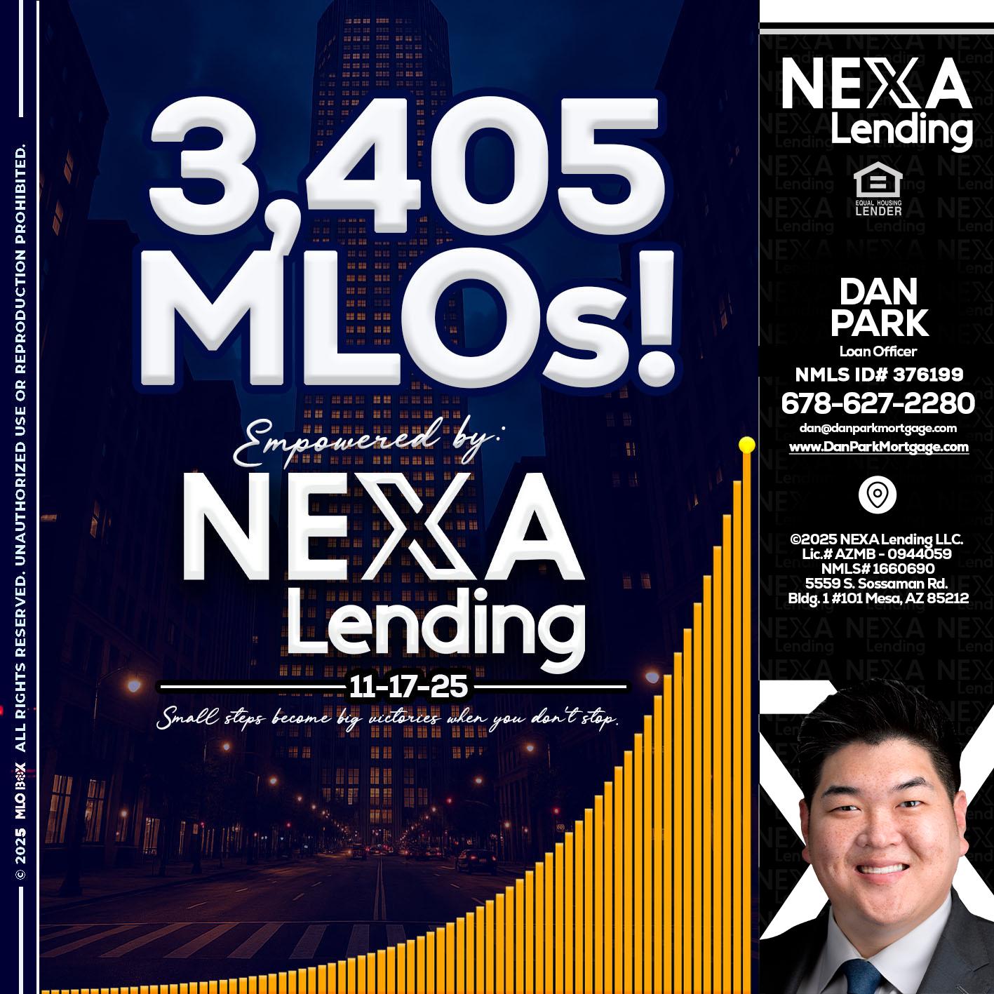 3405 MLOs - Dan Park -Mortgage Loan Originator