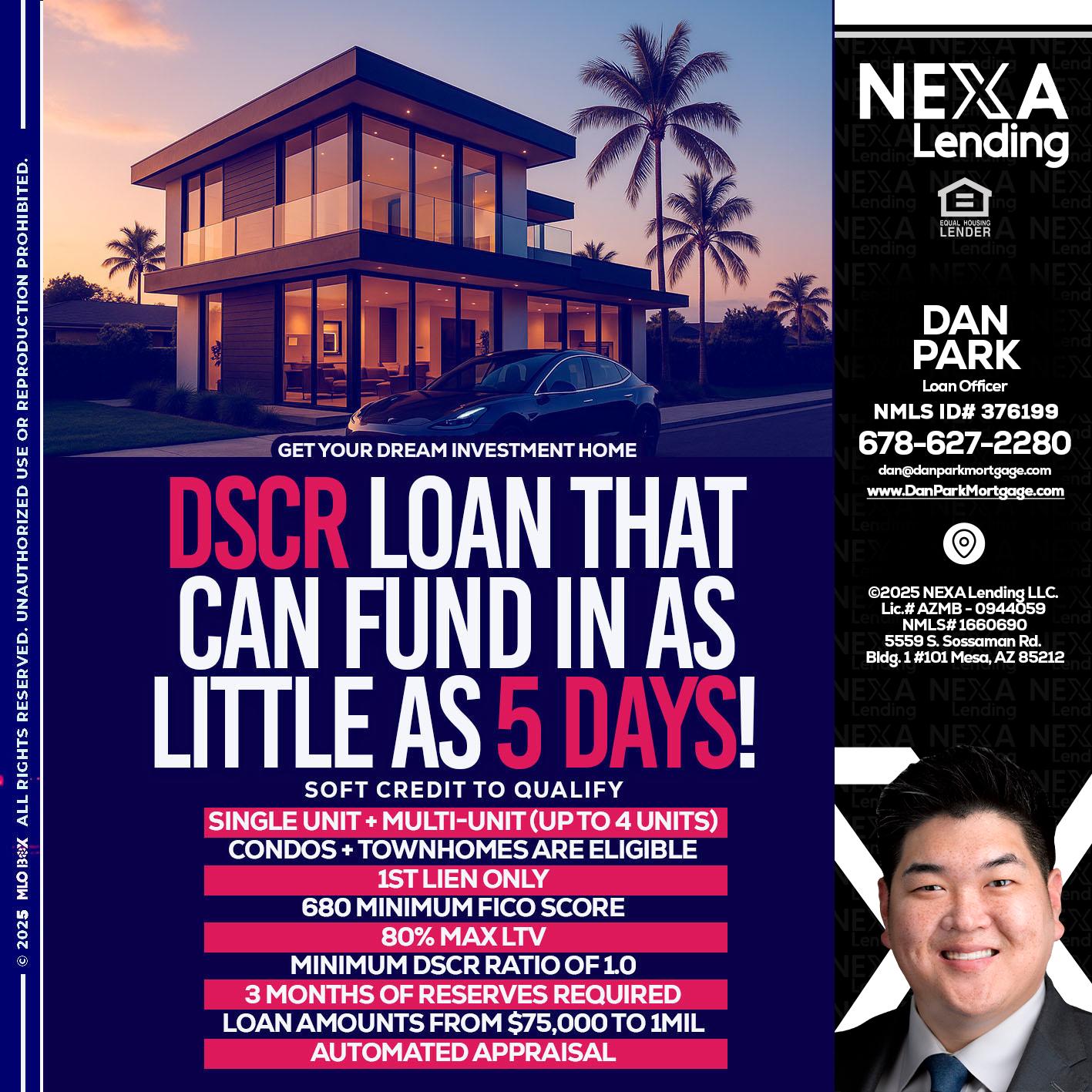 DSCR - Dan Park -Mortgage Loan Originator