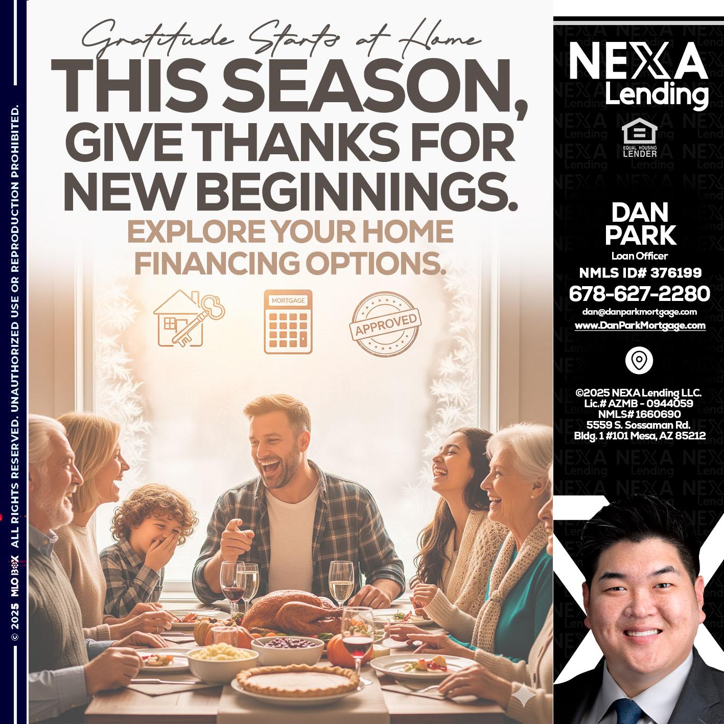 THIS SEASON - Dan Park -Mortgage Loan Originator