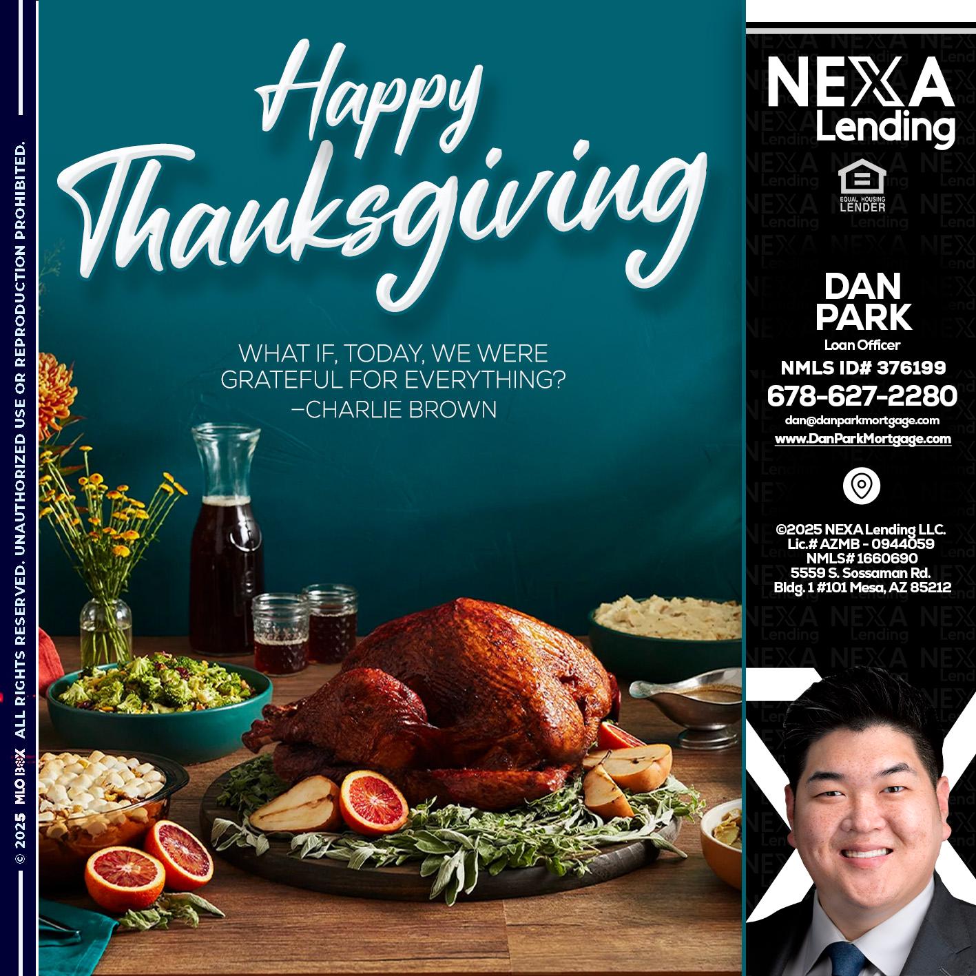 happy Thanksgiving - Dan Park -Mortgage Loan Originator