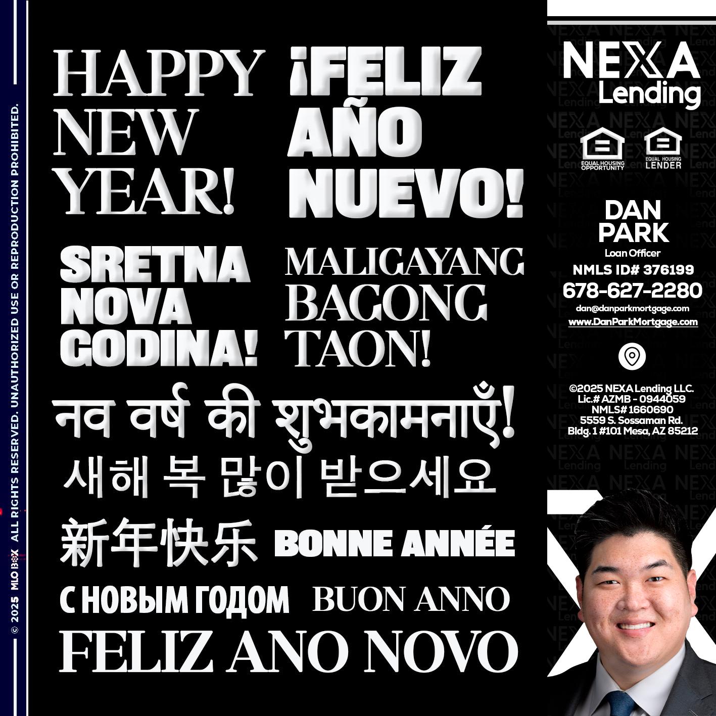 HAPPY NEW YEAR - Dan Park -Mortgage Loan Originator