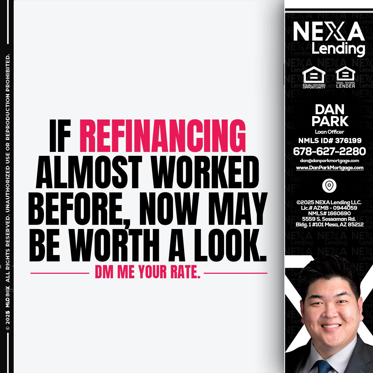 if refinancing - Dan Park -Mortgage Loan Originator