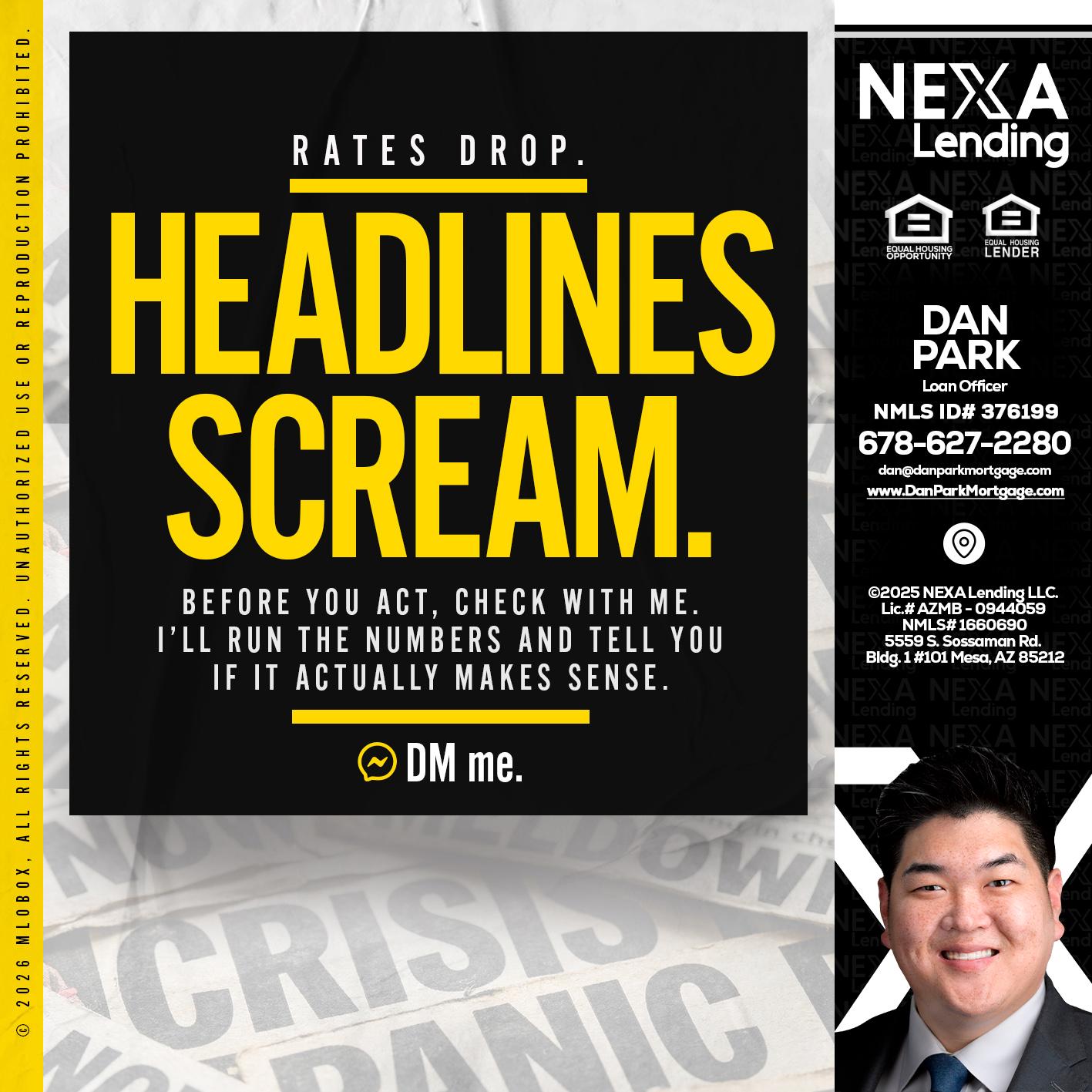 HEADLINES SCREAM - Dan Park -Mortgage Loan Originator