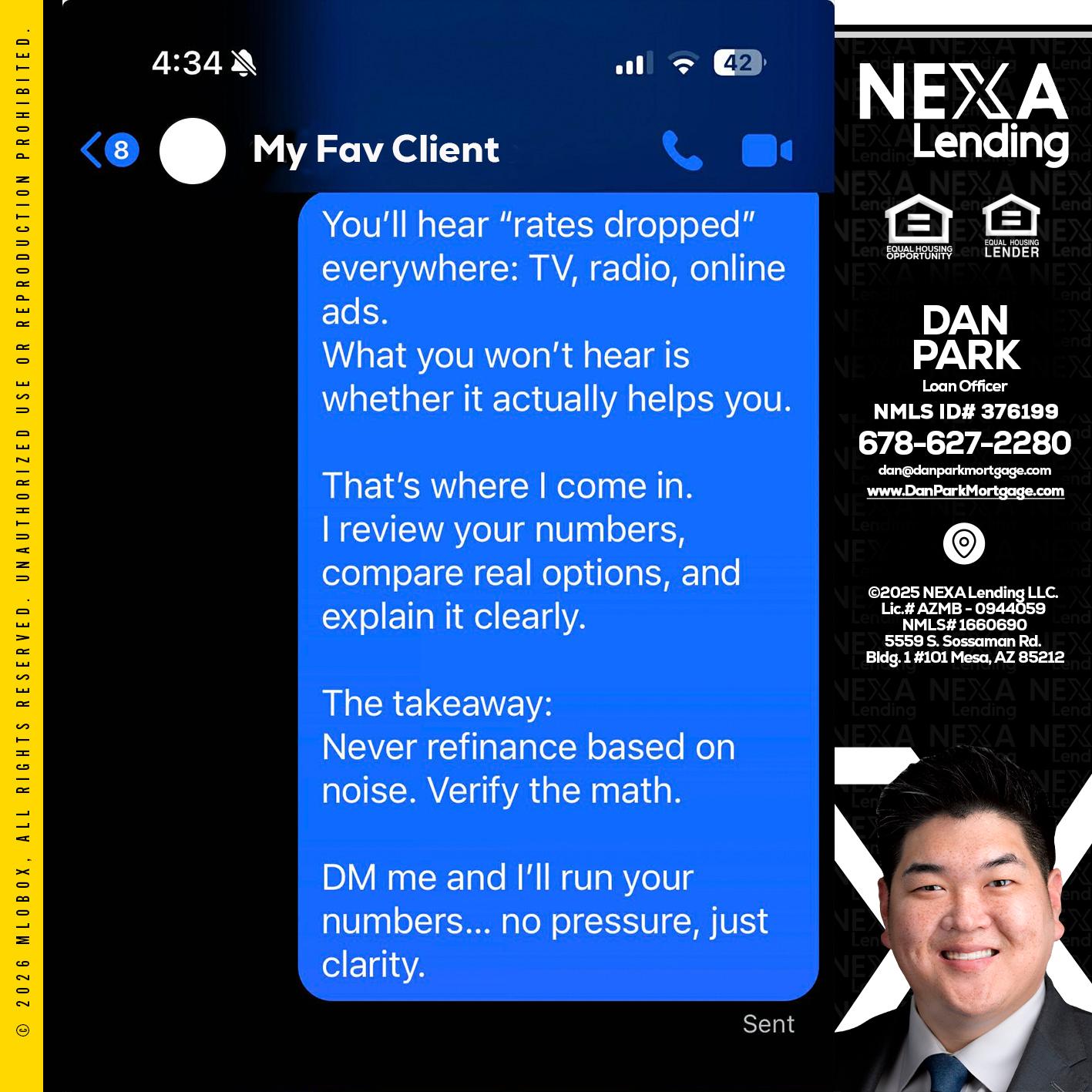 MY FAV CLIENT - Dan Park -Mortgage Loan Originator