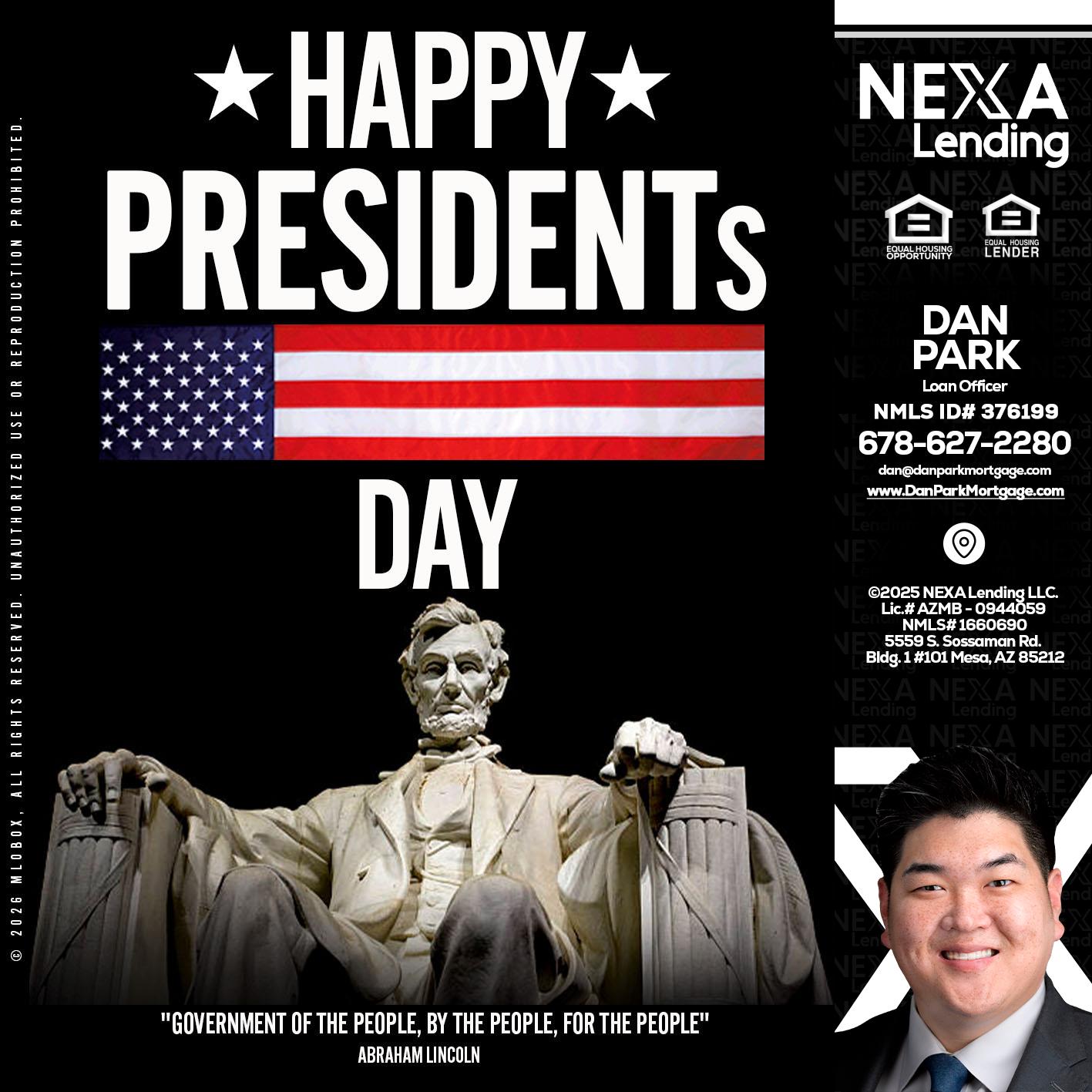 happy presidents day - Dan Park -Mortgage Loan Originator