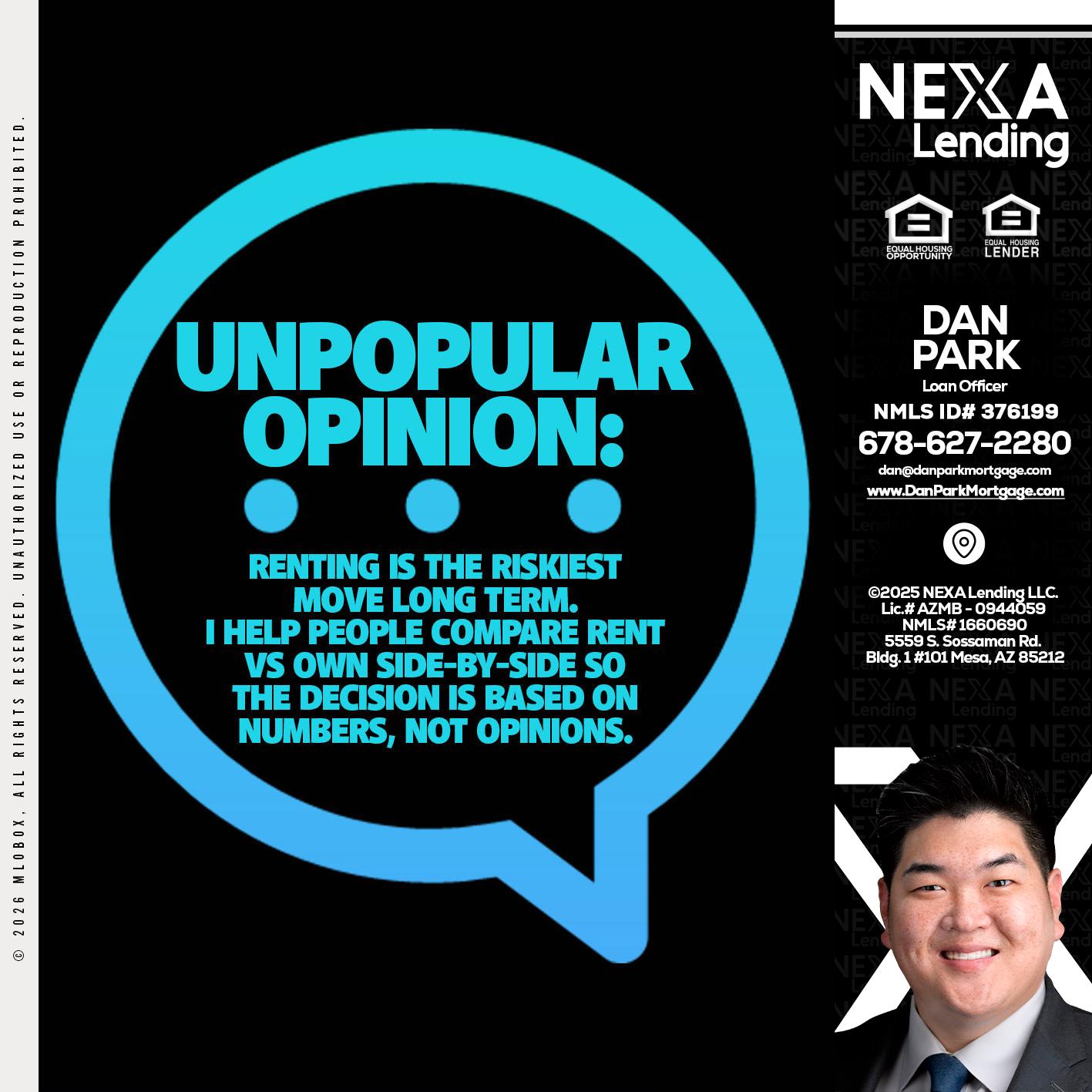 unpopular opinion - Dan Park -Mortgage Loan Originator