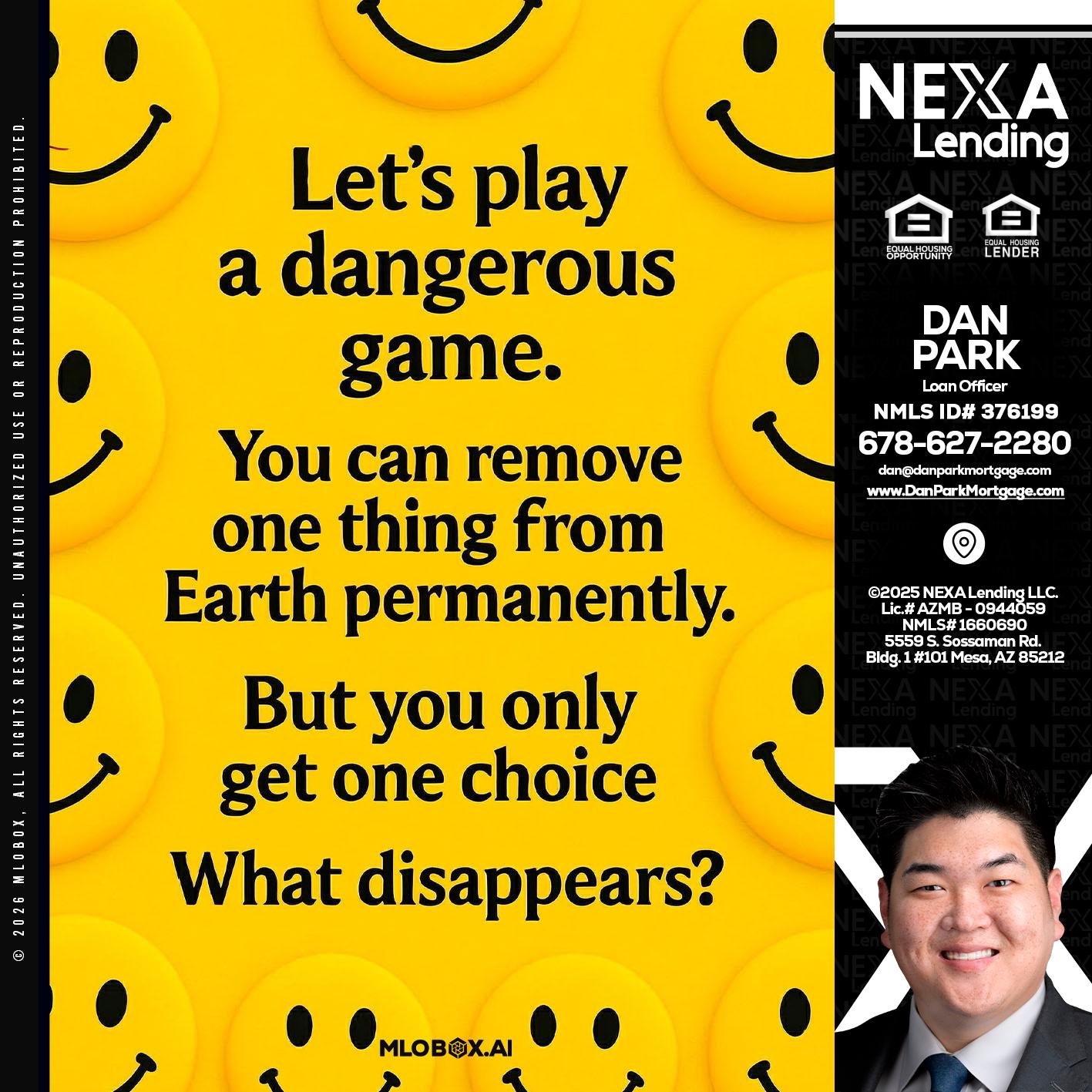 LETS PLAY - Dan Park -Mortgage Loan Originator