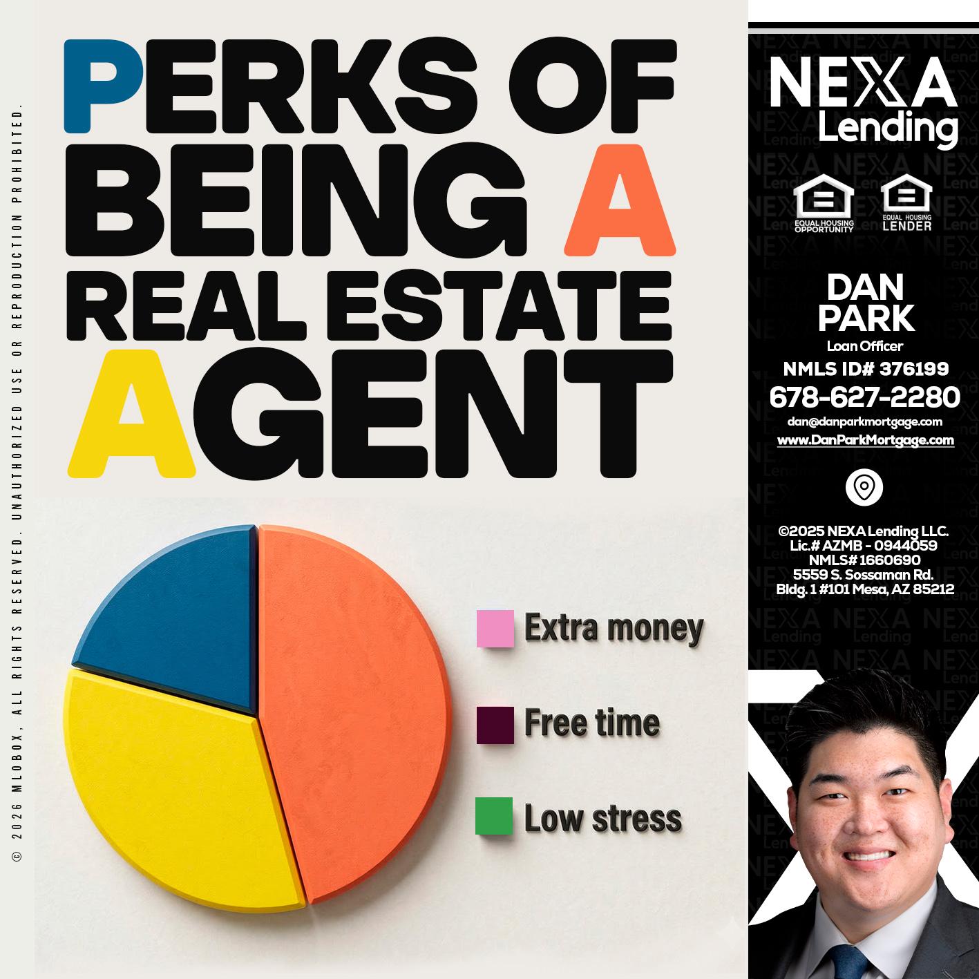 PERKS OF BEING - Dan Park -Mortgage Loan Originator