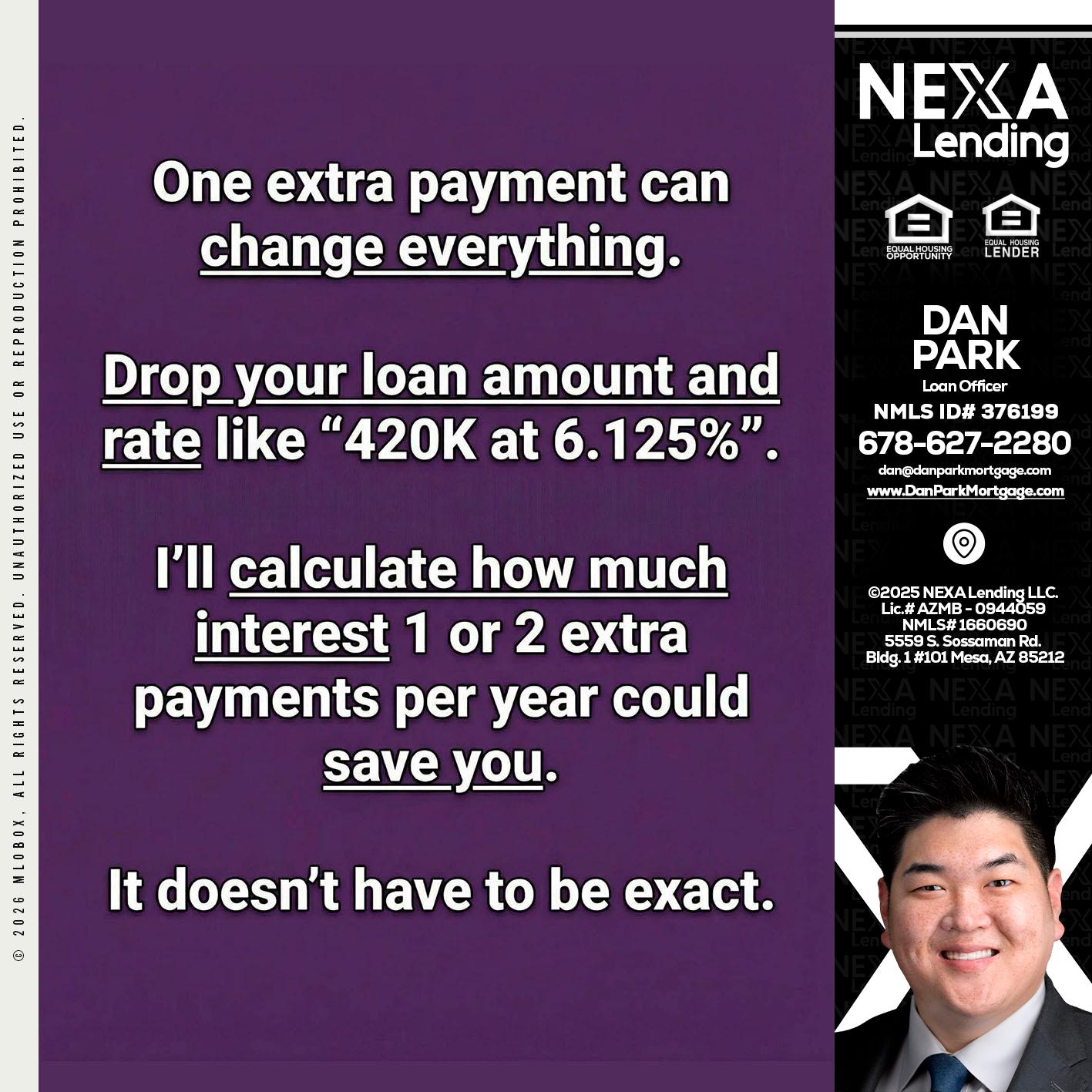 ONE EXTRA - Dan Park -Mortgage Loan Originator