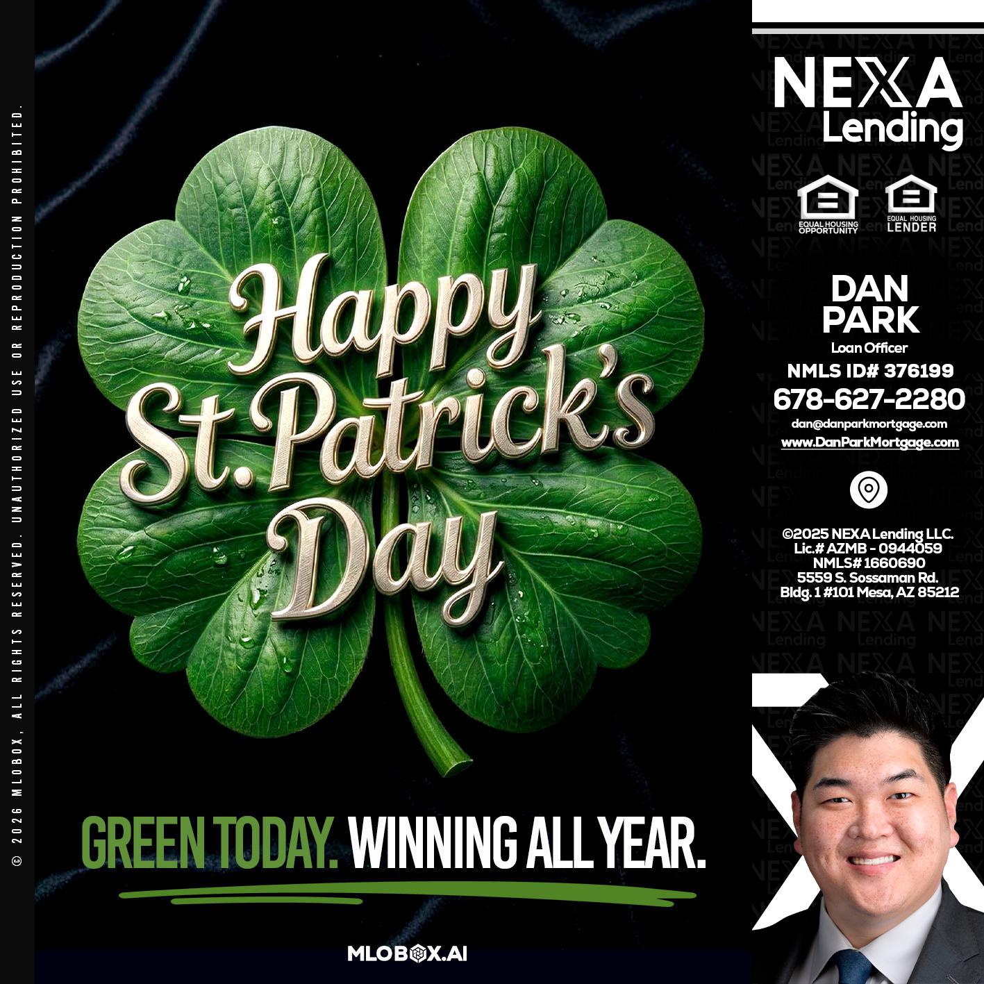 happy st. Patricks day - Dan Park -Mortgage Loan Originator