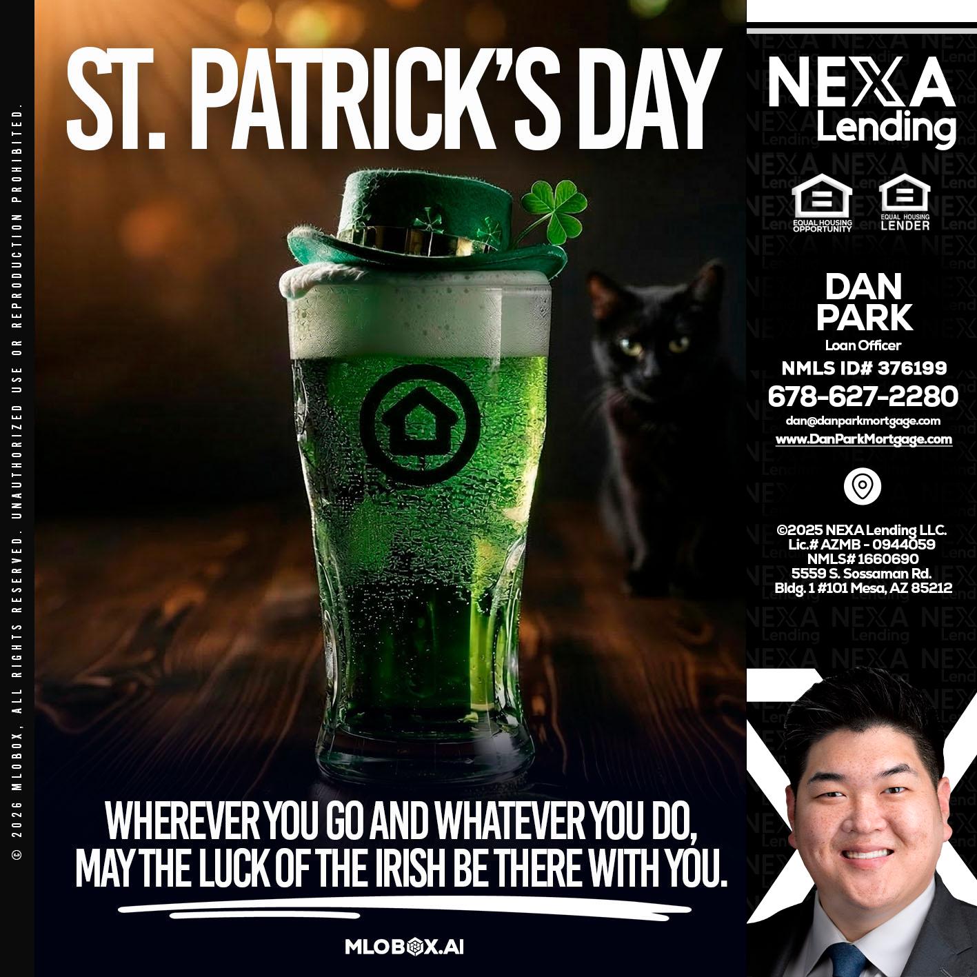 st. Patricks day - Dan Park -Mortgage Loan Originator