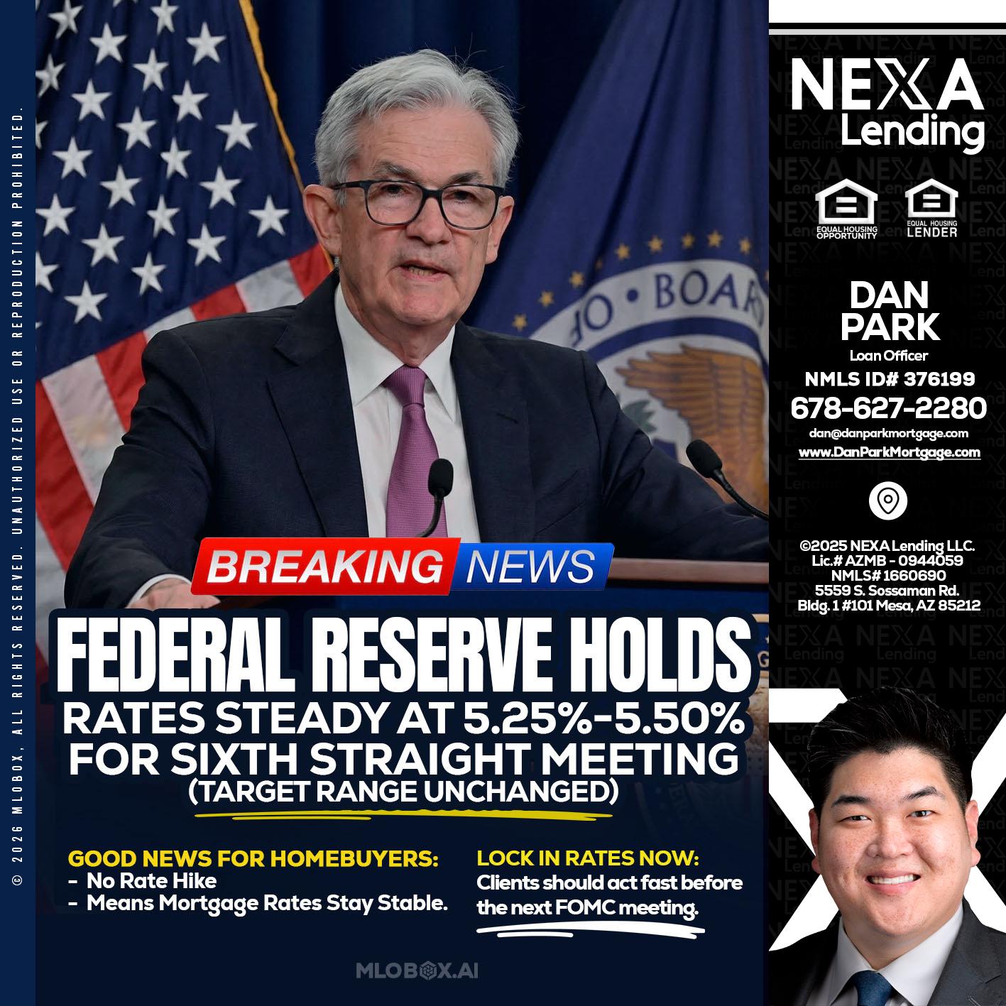 federal reserve - Dan Park -Mortgage Loan Originator