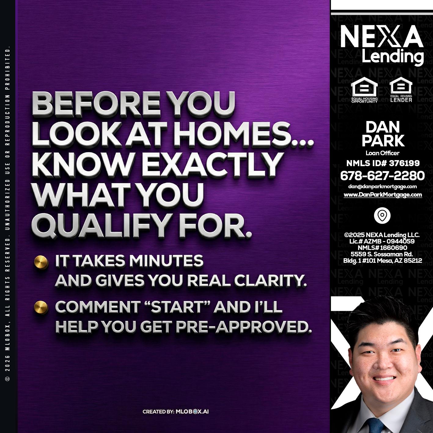 BEFORE YOU - Dan Park -Mortgage Loan Originator