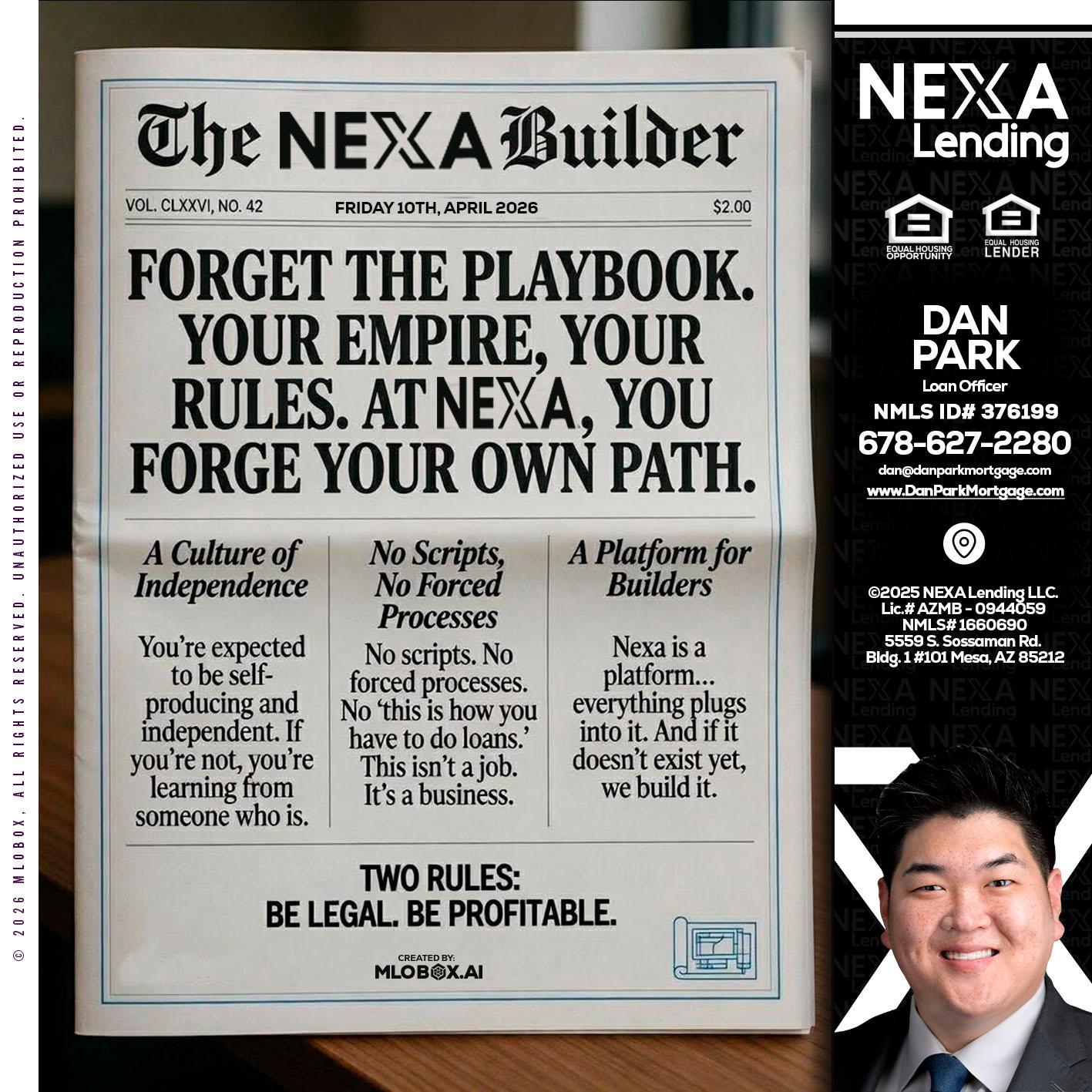 THE NEXA BUILDER - Dan Park -Mortgage Loan Originator