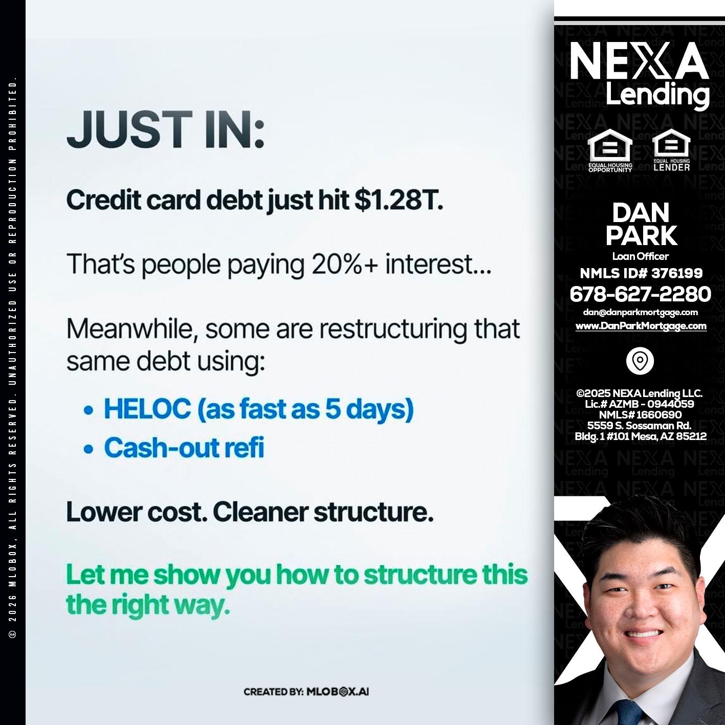 JUST IN - Dan Park -Mortgage Loan Originator