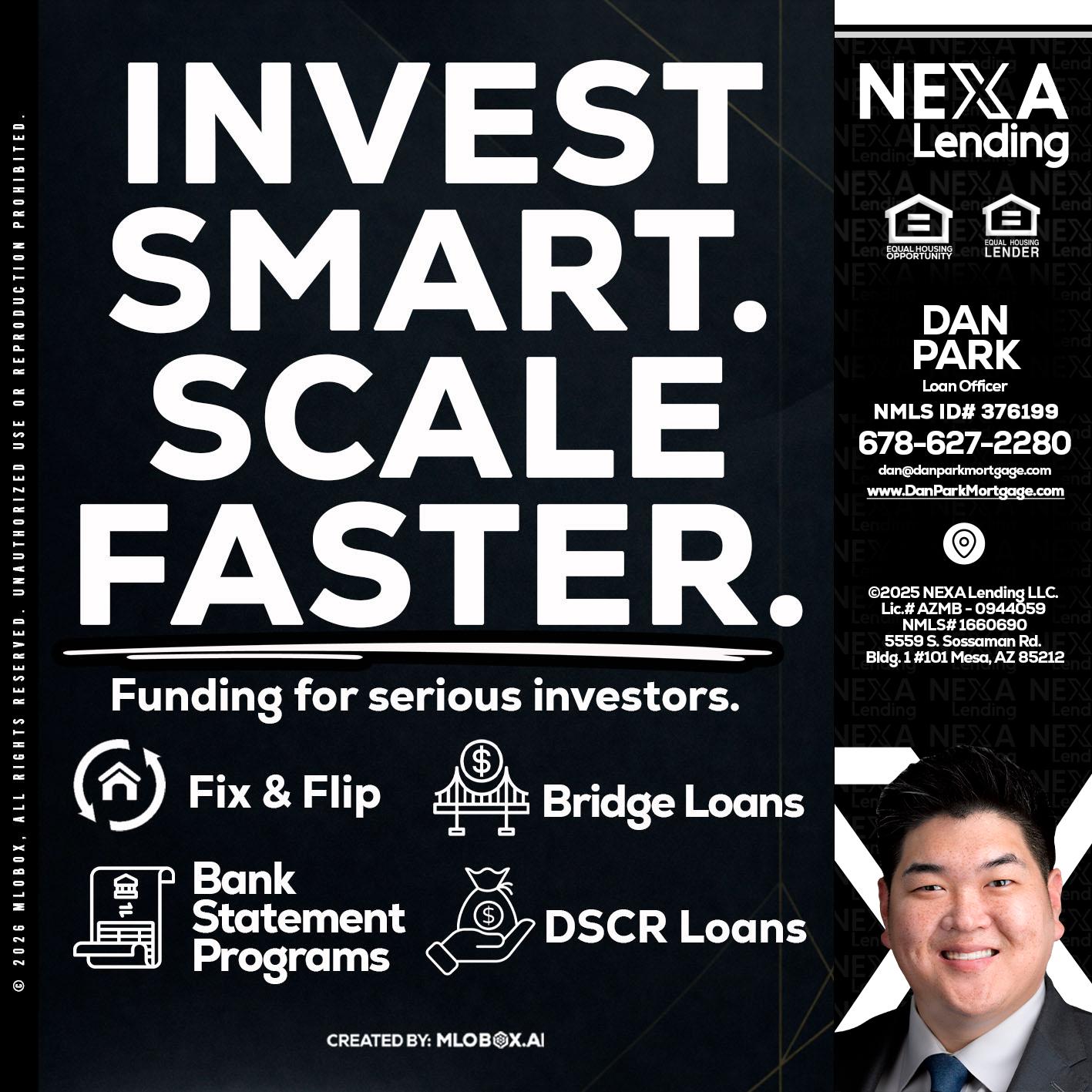 INVEST SMART - Dan Park -Mortgage Loan Originator