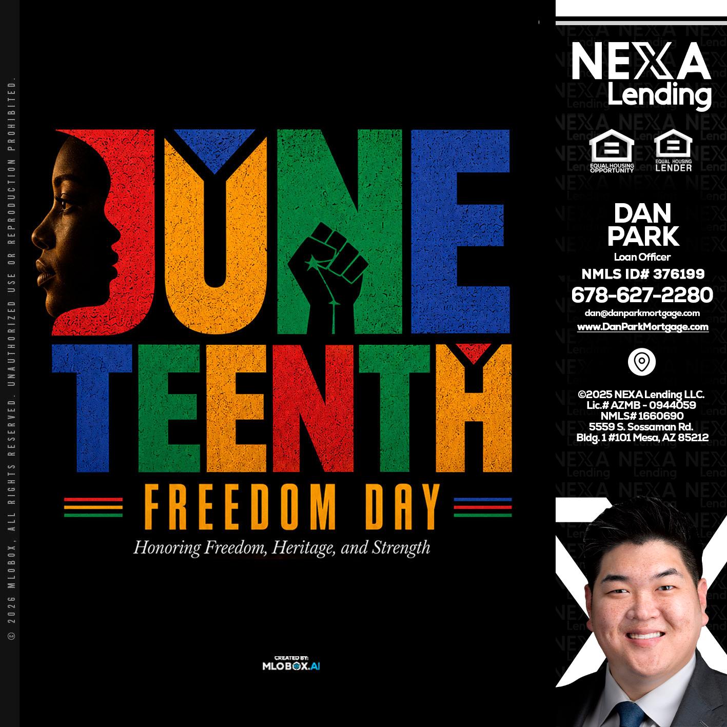 Juneteenth - Dan Park -Mortgage Loan Originator