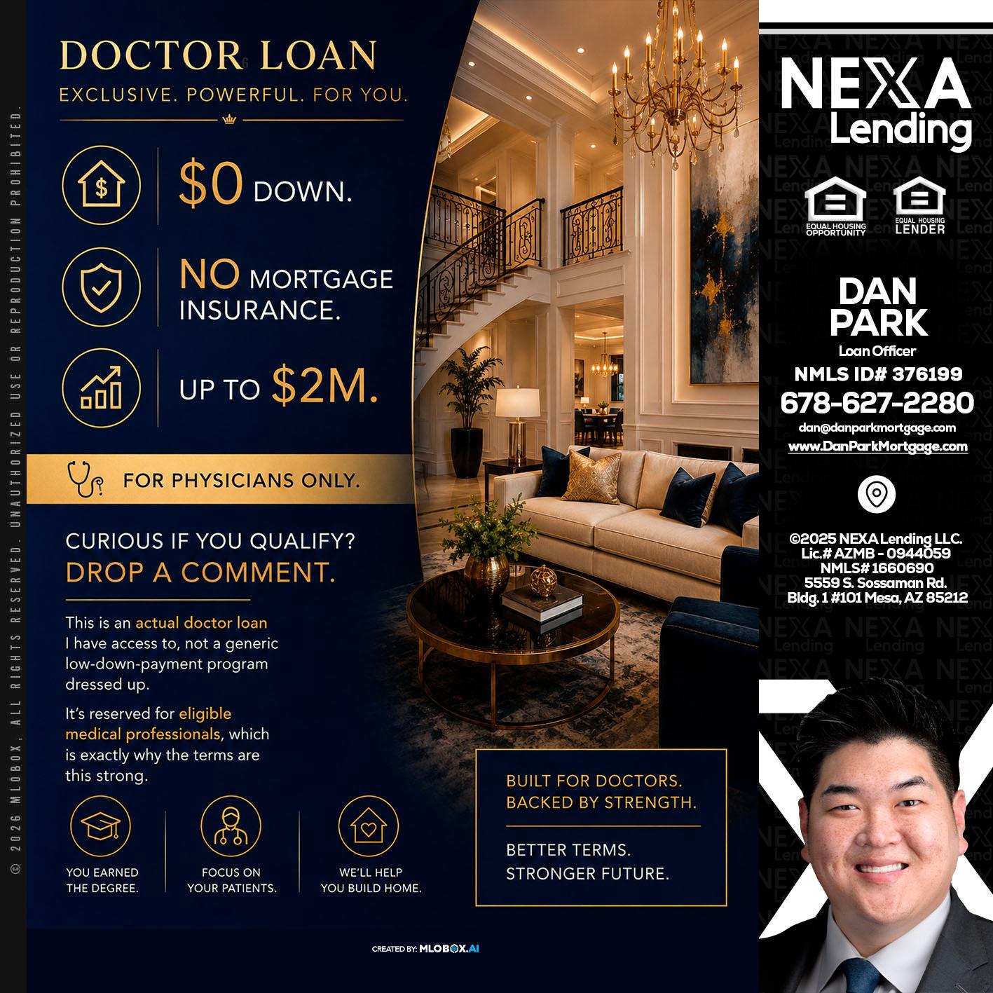DOCTOR LOANS - Dan Park -Mortgage Loan Originator