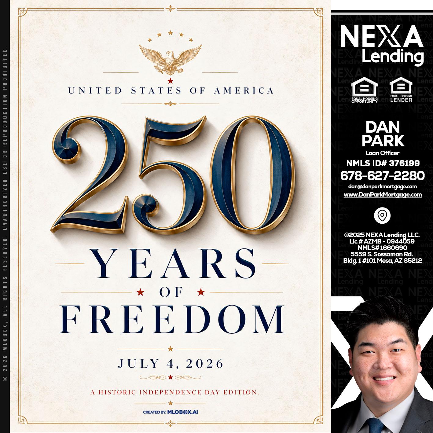 250 YEARS - Dan Park -Mortgage Loan Originator