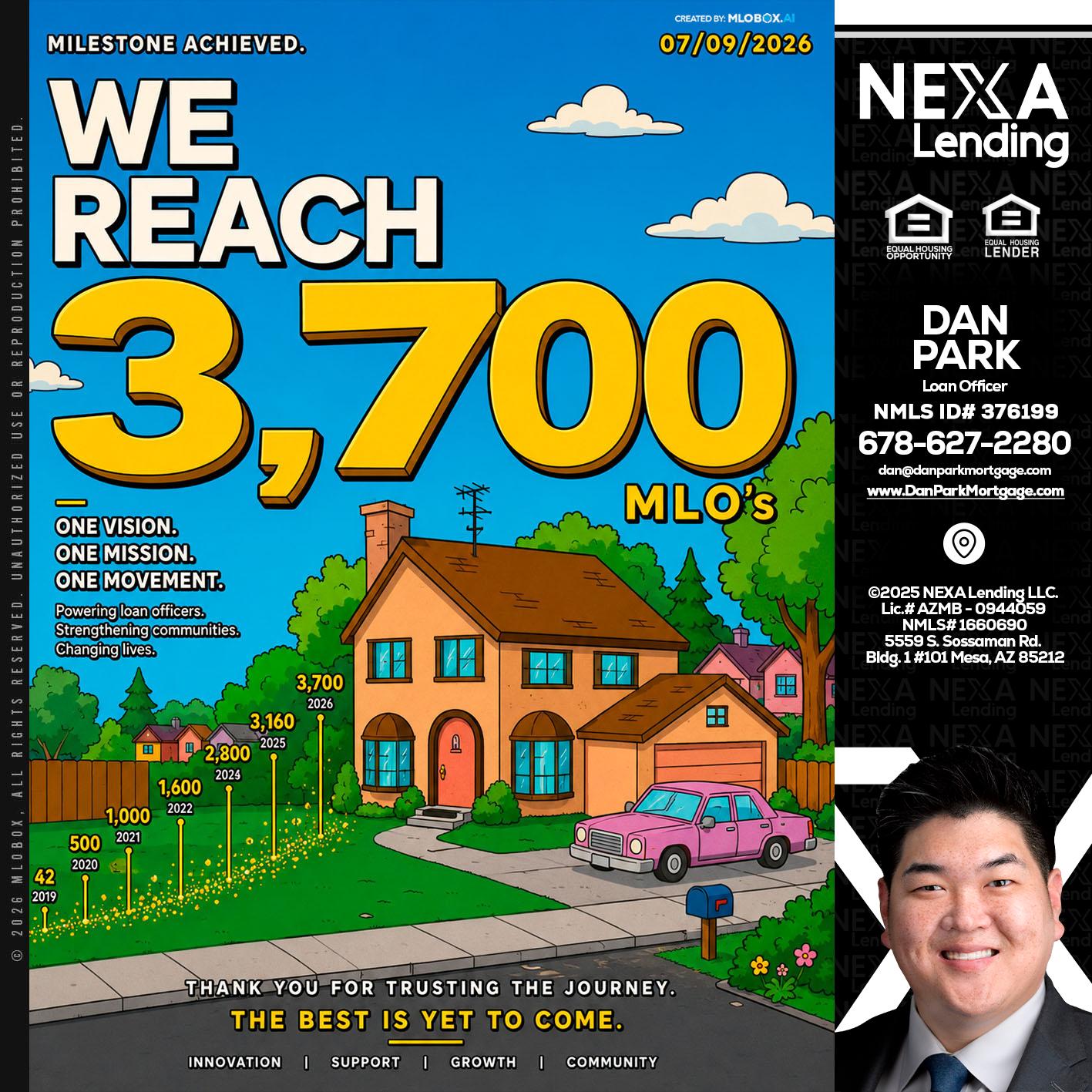 3,700 MLO's - Dan Park -Mortgage Loan Originator