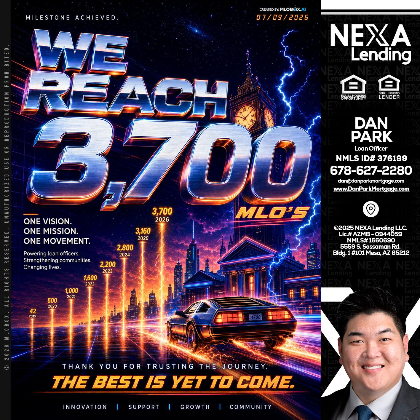 3700 MLOs - Dan Park -Mortgage Loan Originator