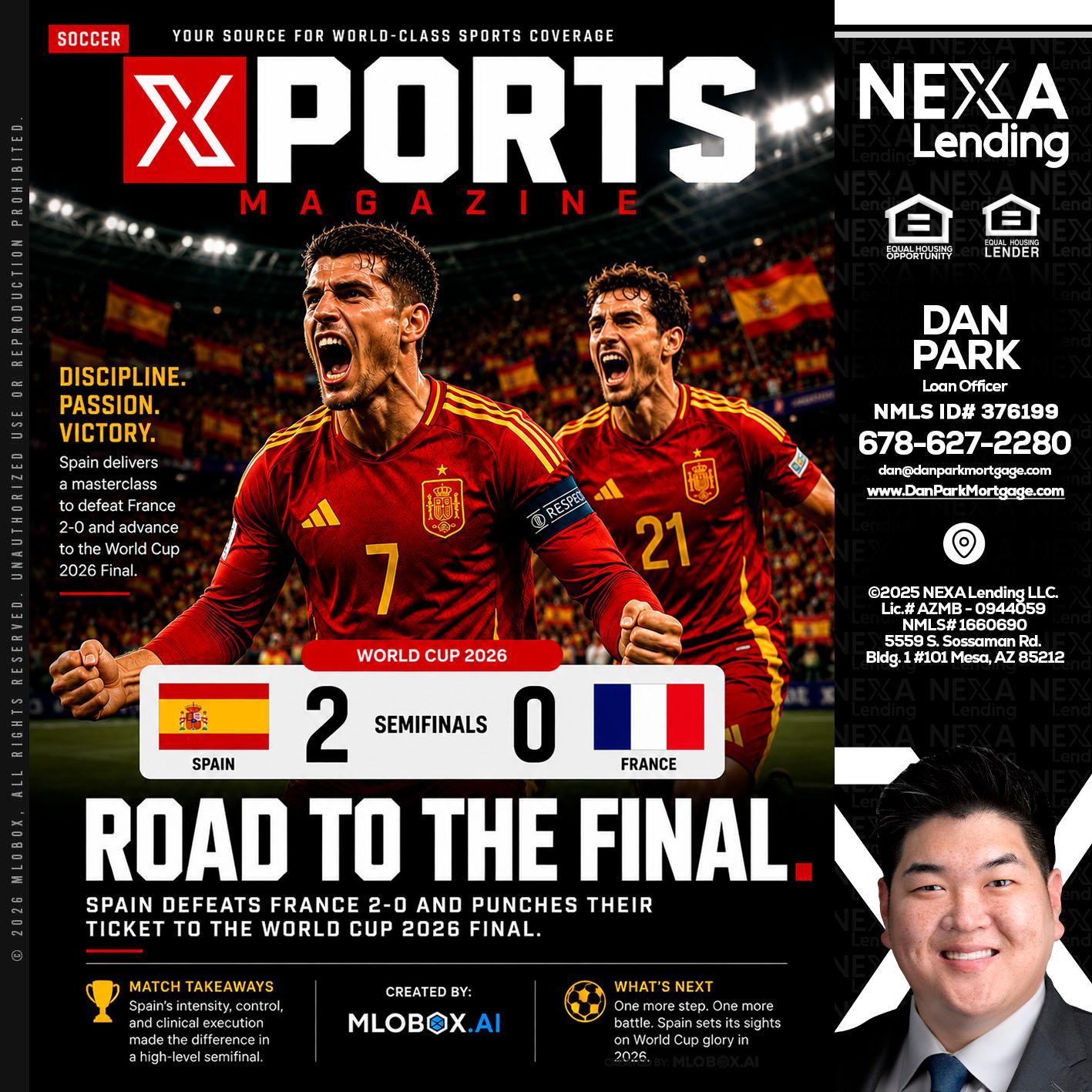 XPORTS WORLD CUP 2026 - Dan Park -Mortgage Loan Originator