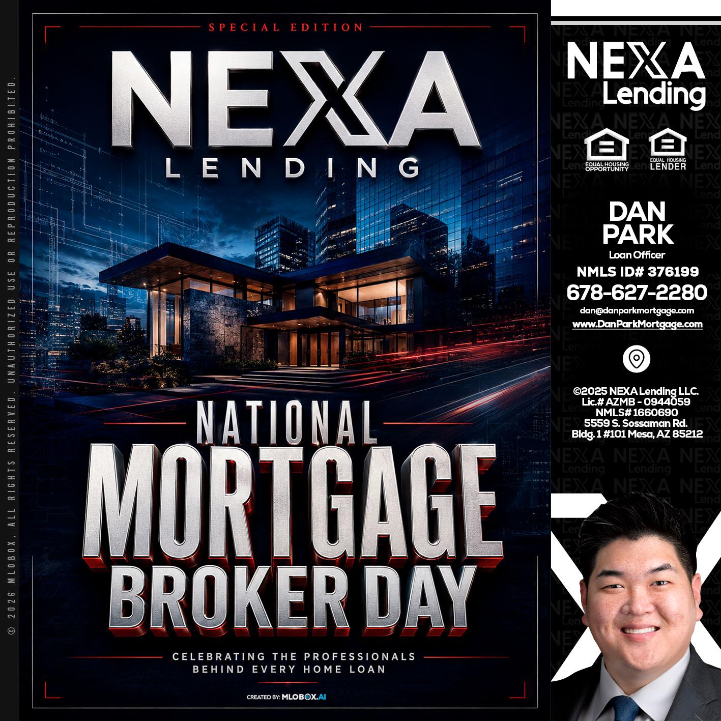 NATIONAL MORTGAGE BROKER DAY - Dan Park -Mortgage Loan Originator