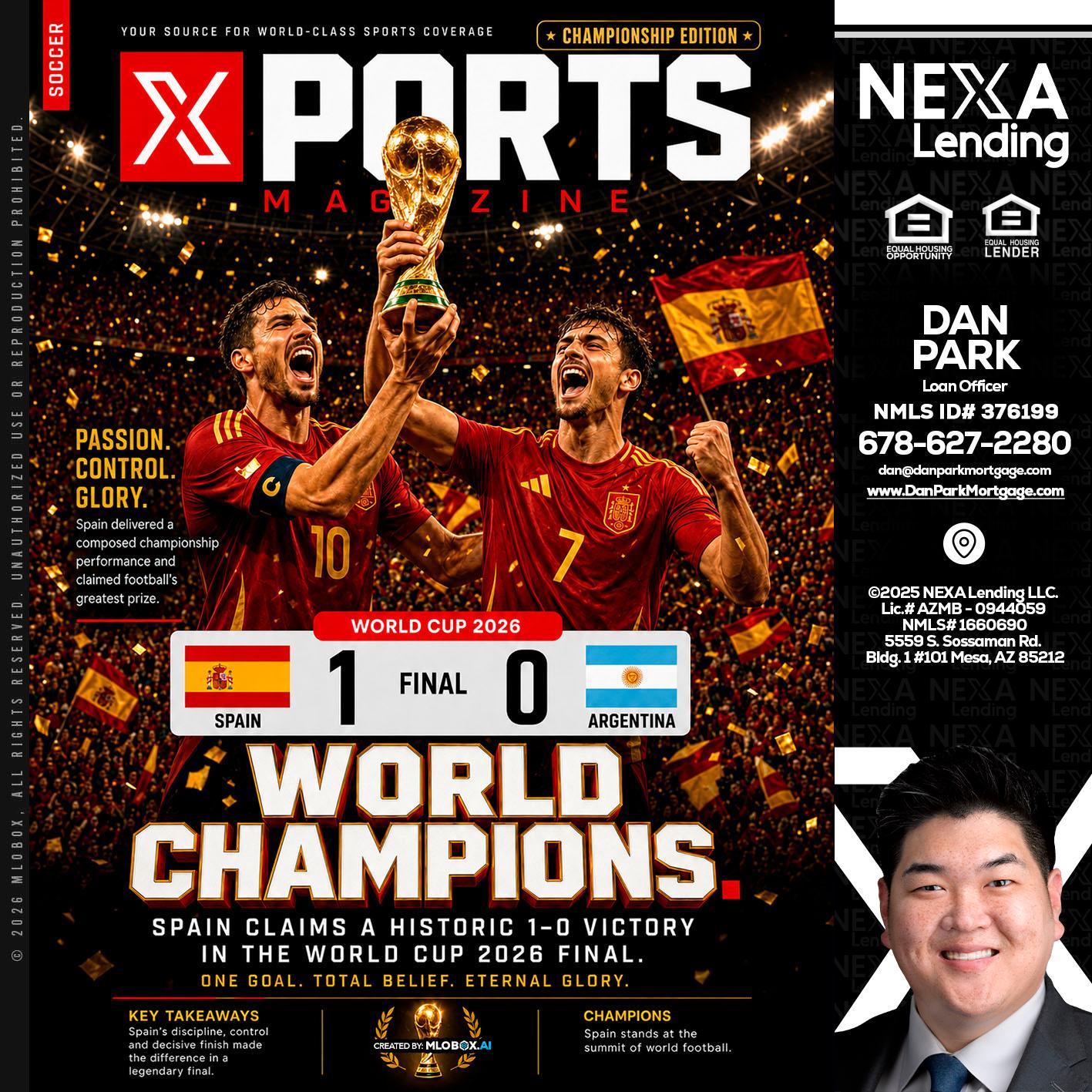 SPAIN CHAMPION - Dan Park -Mortgage Loan Originator