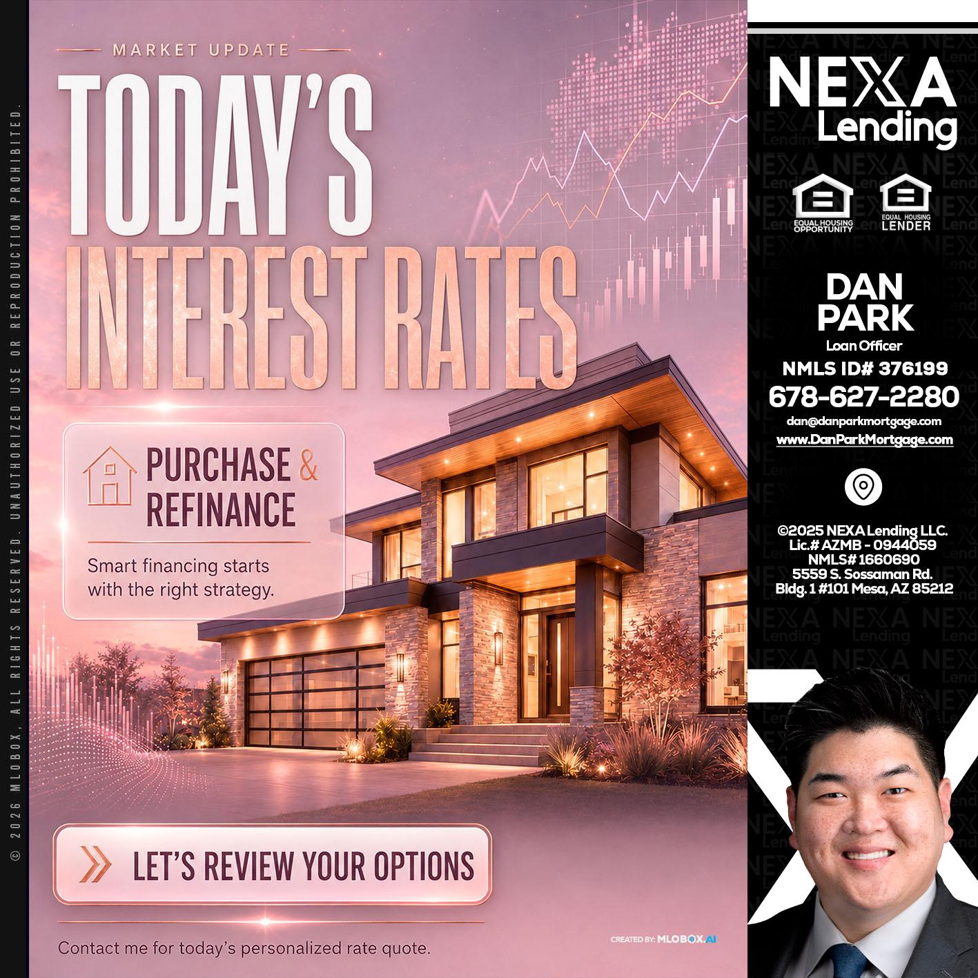todays interest rates - Dan Park -Mortgage Loan Originator