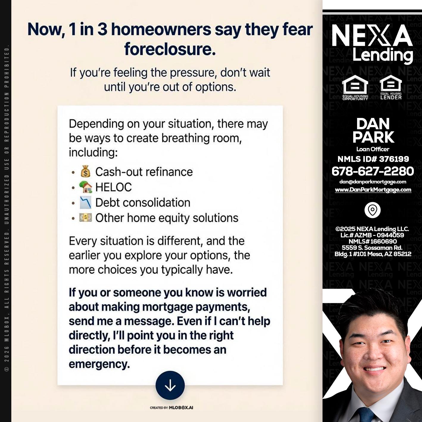 NOW, 1 IN 3 - Dan Park -Mortgage Loan Originator