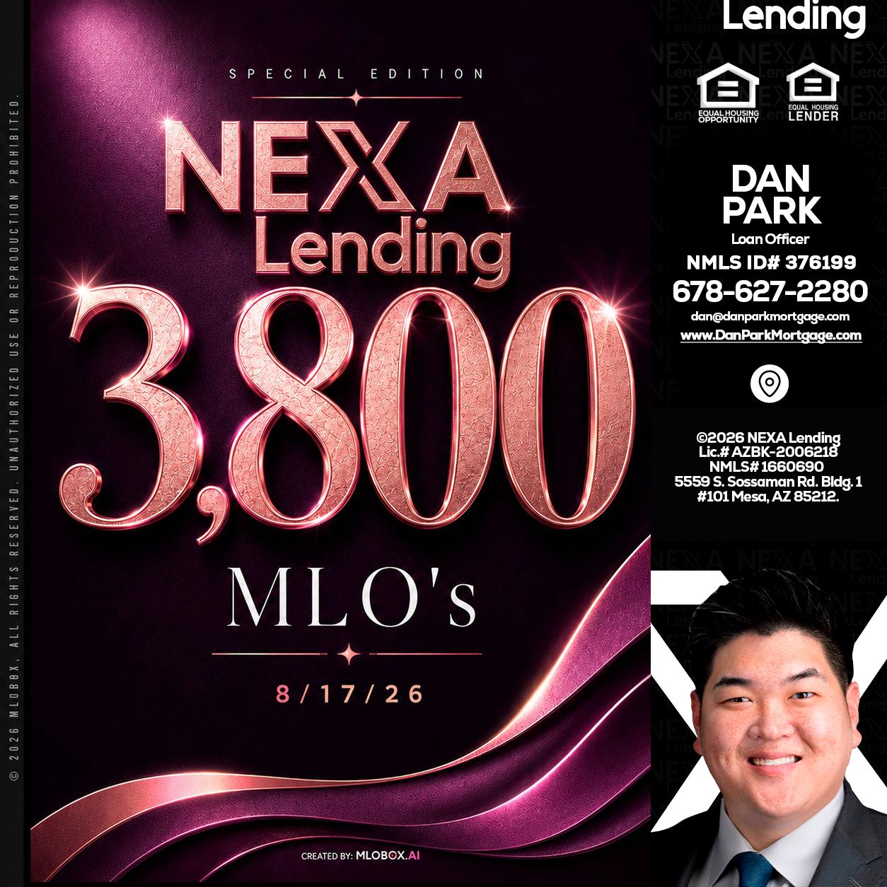 3800 MLOs - Dan Park -Mortgage Loan Originator