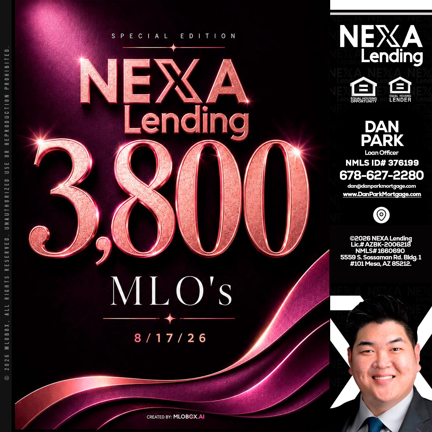 3800 MLOs - Dan Park -Mortgage Loan Originator
