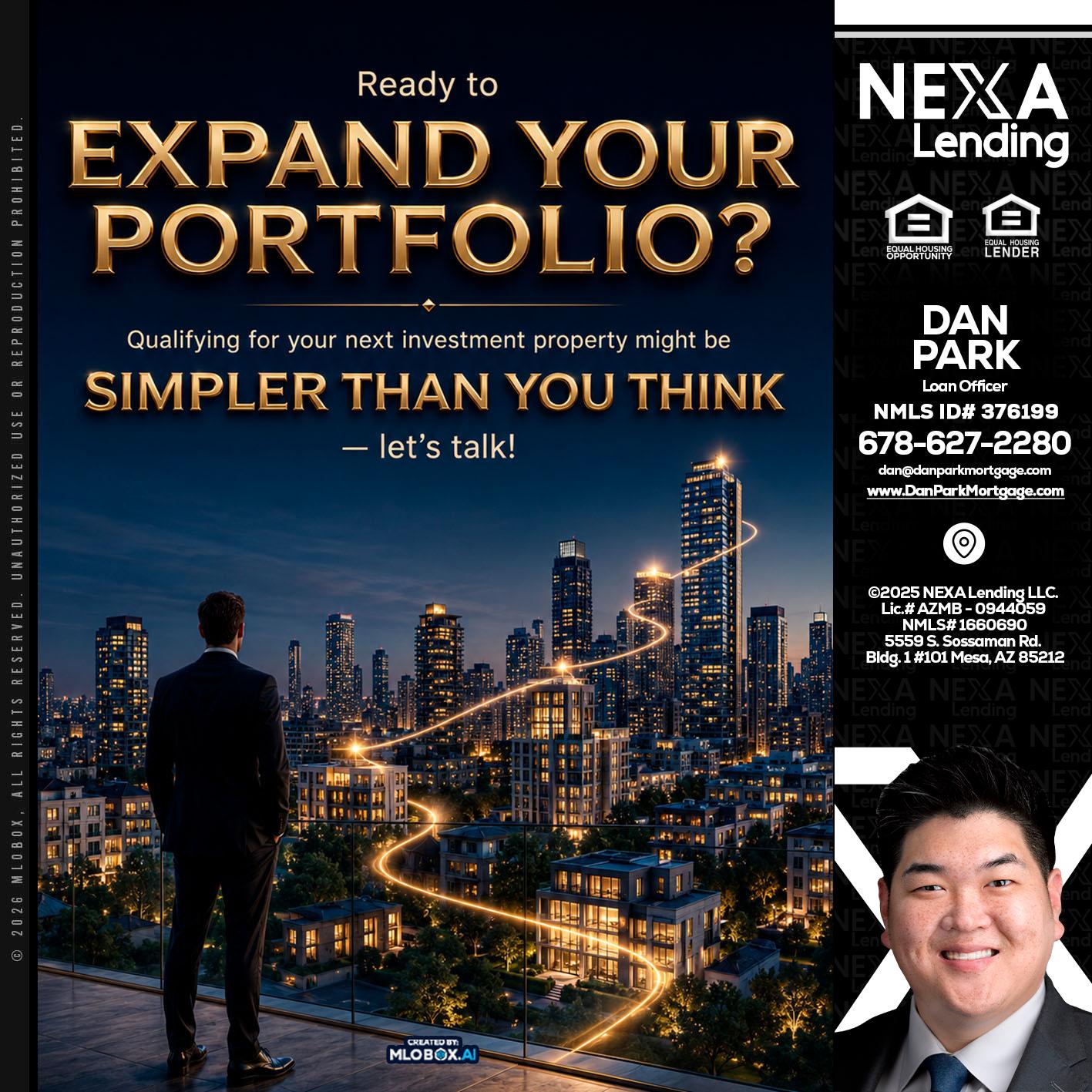 expand you portfolio - Dan Park -Mortgage Loan Originator