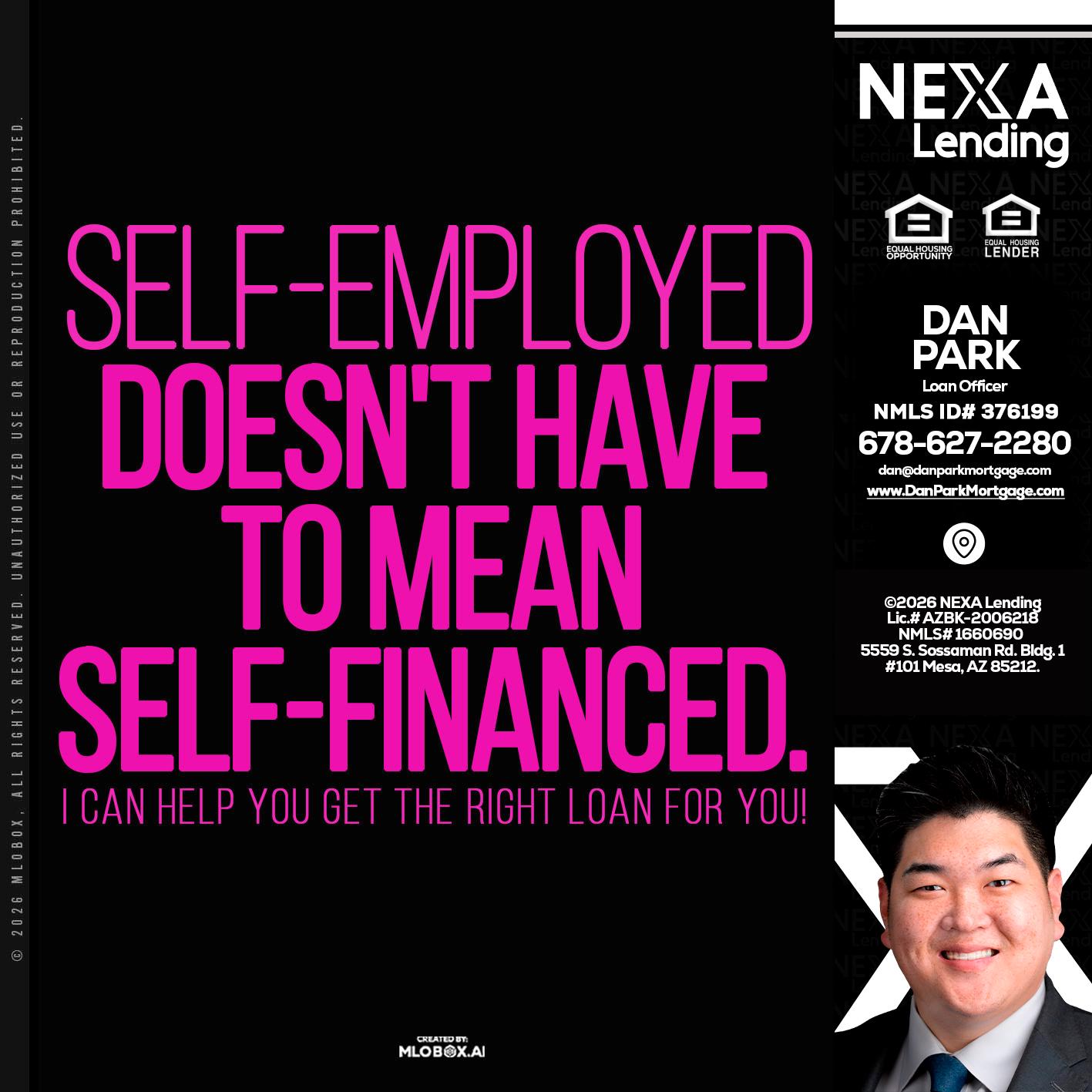 self employed - Dan Park -Mortgage Loan Originator