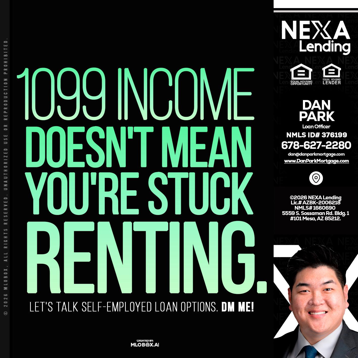 1099 income - Dan Park -Mortgage Loan Originator